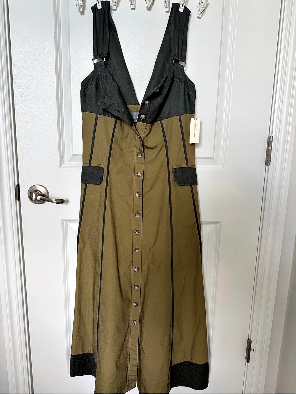 Anthropologie Color Block Maxi Dress Size 4 NWT